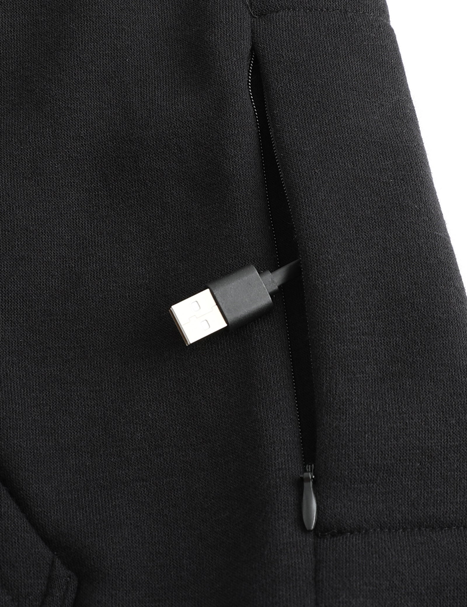 Sweats à capuche chauffants pour hommes noirs (améliorés)