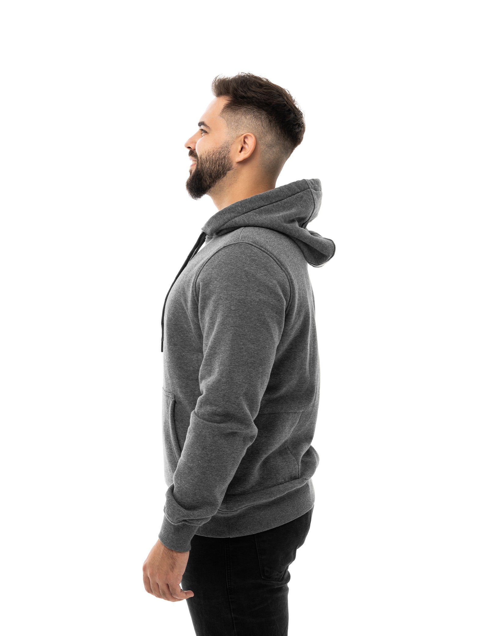 Sweats à capuche chauffants pour hommes gris (amélioré)