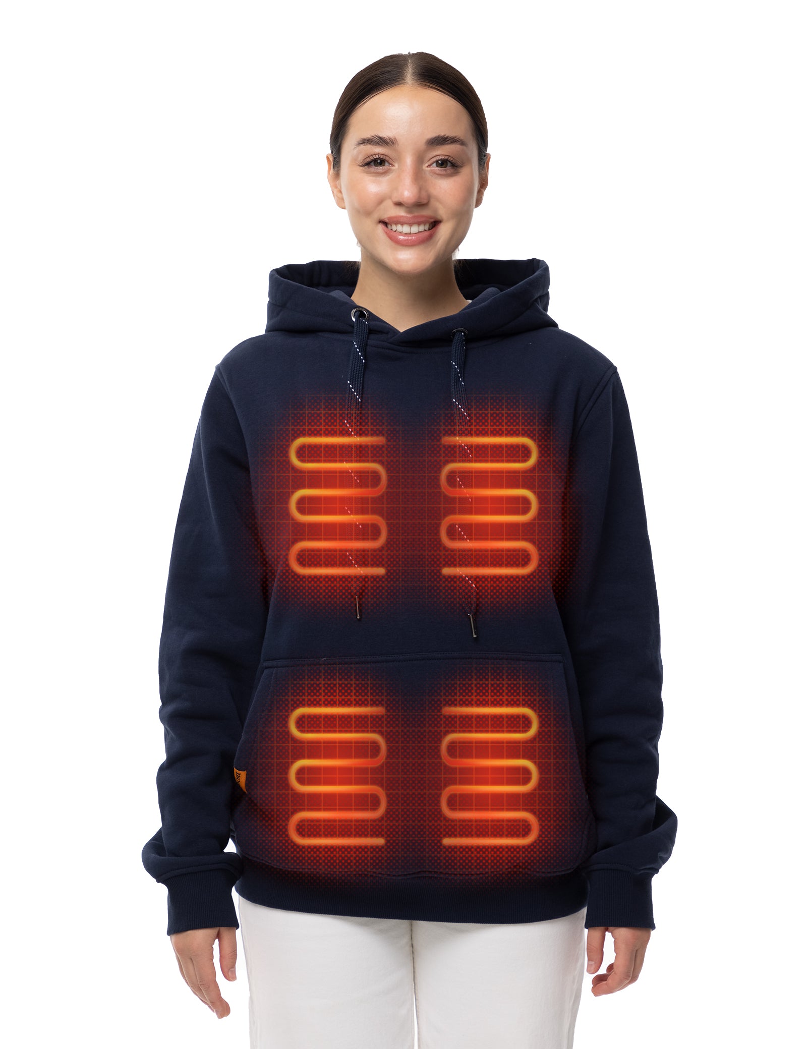 Women's Dual-Control Heated Pullover - Navy