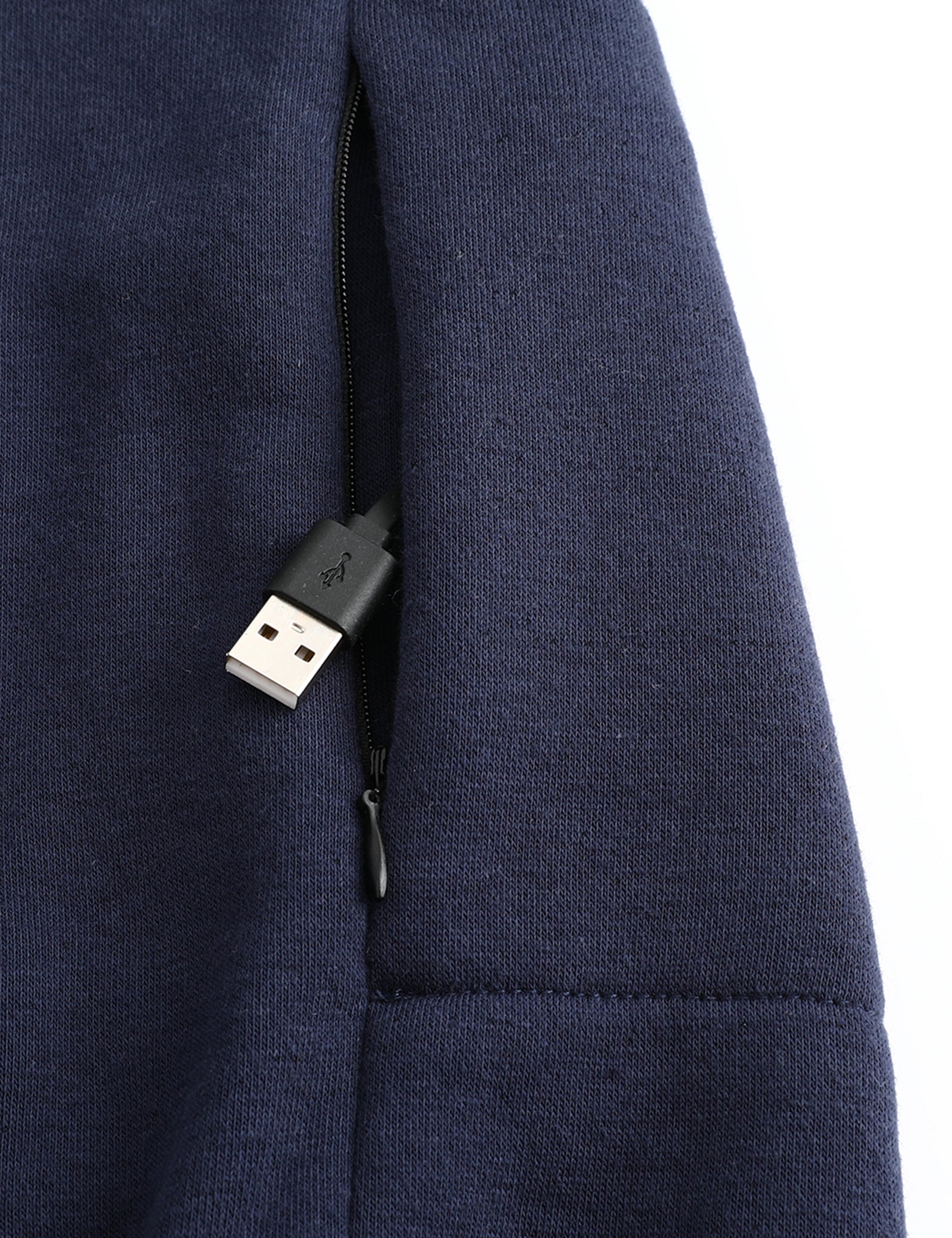 Women's Dual-Control Heated Pullover - Navy