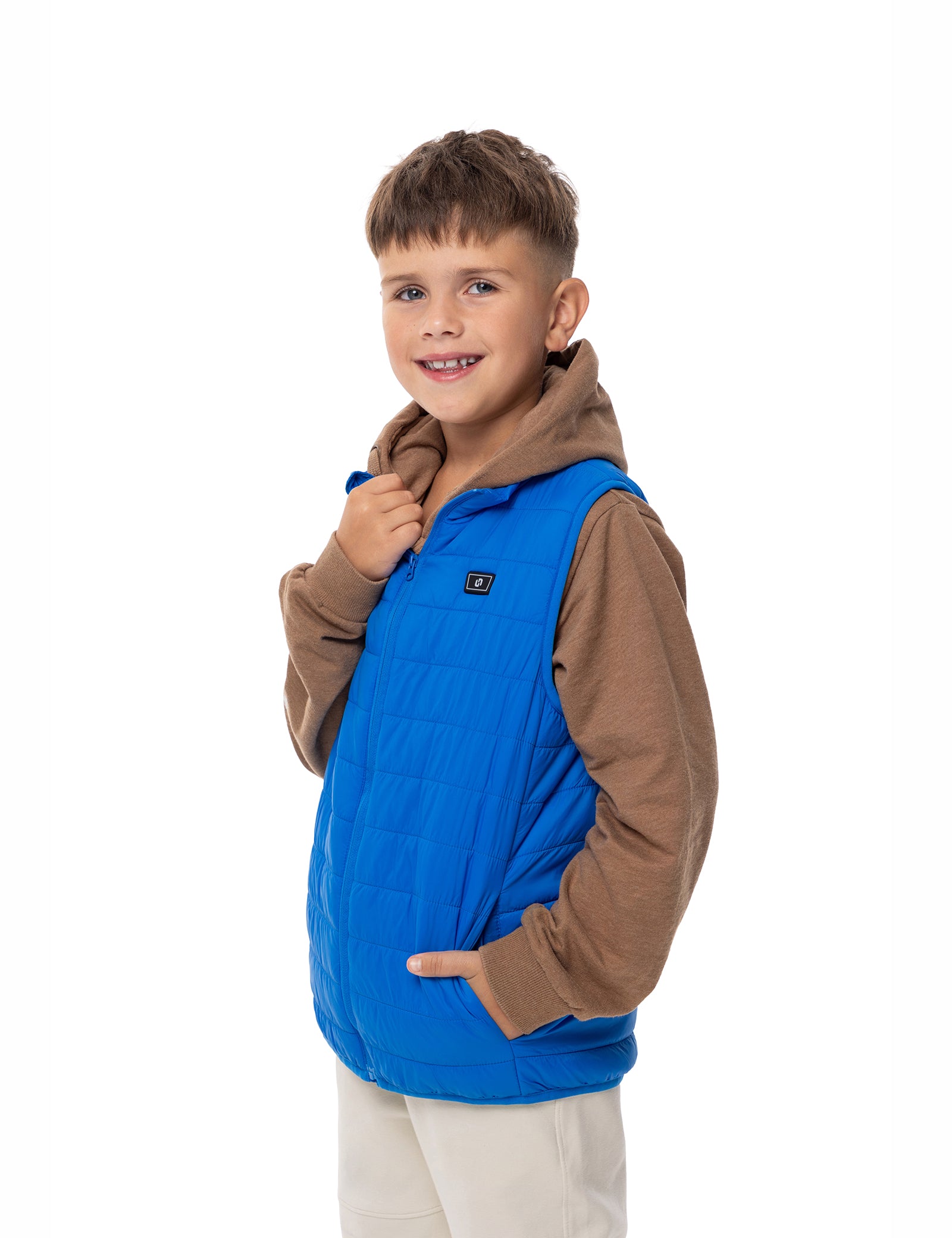 Boys Heated Vest - Blue