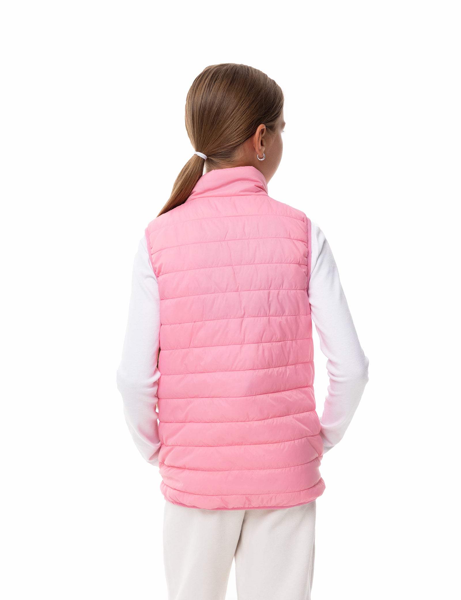 Girls Heated Vest - Pink Ombre