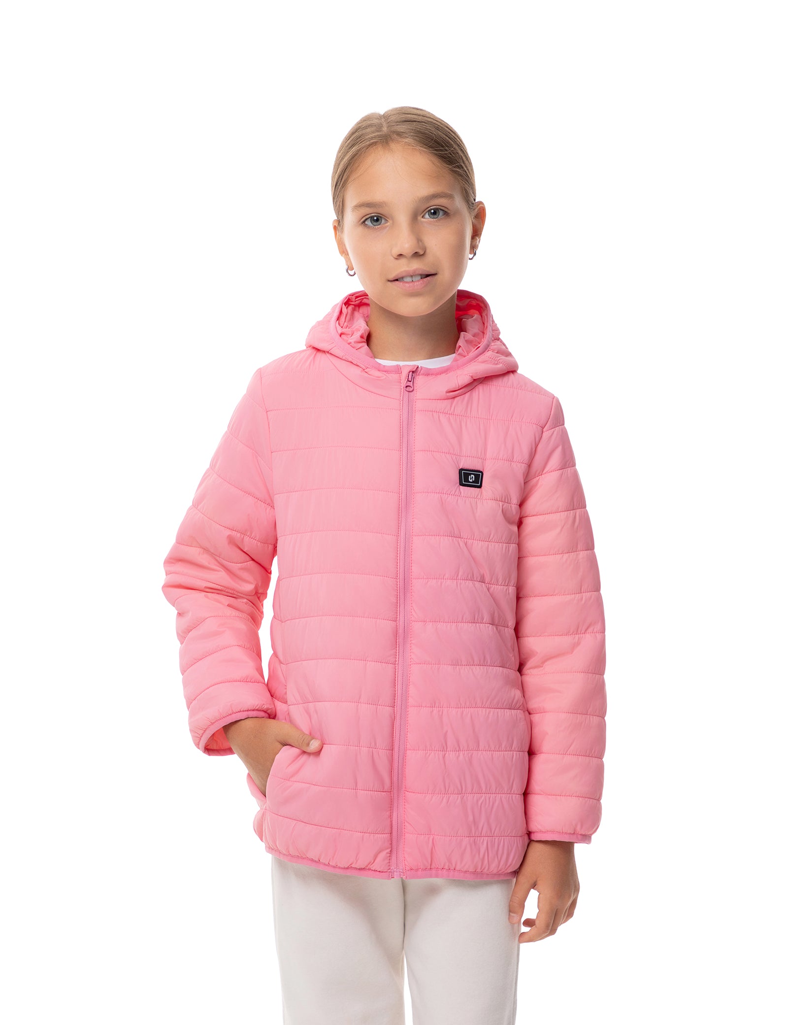 Girls Lightweight Heated Jacket - Pink