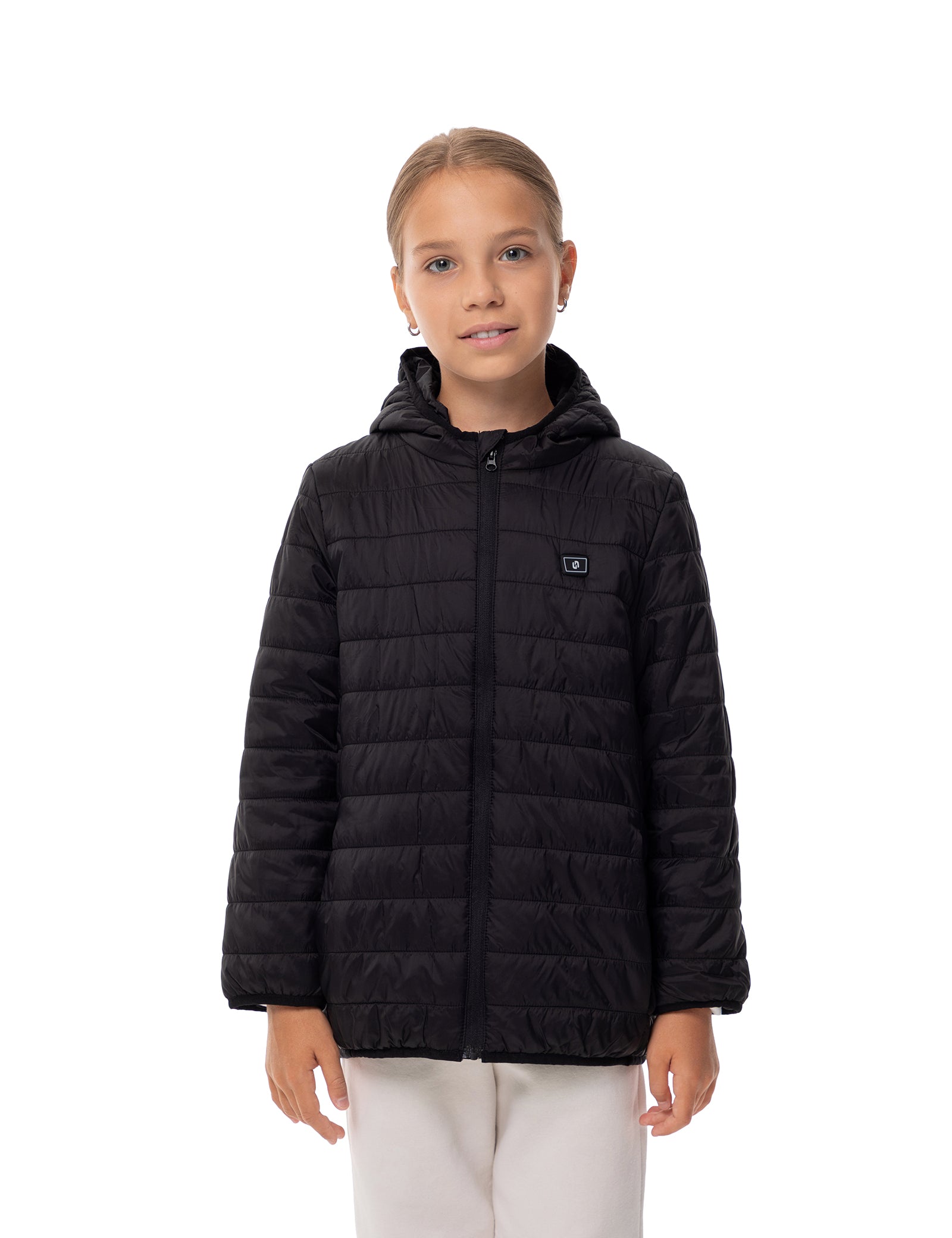 Girls Lightweight Heated Jacket - Black