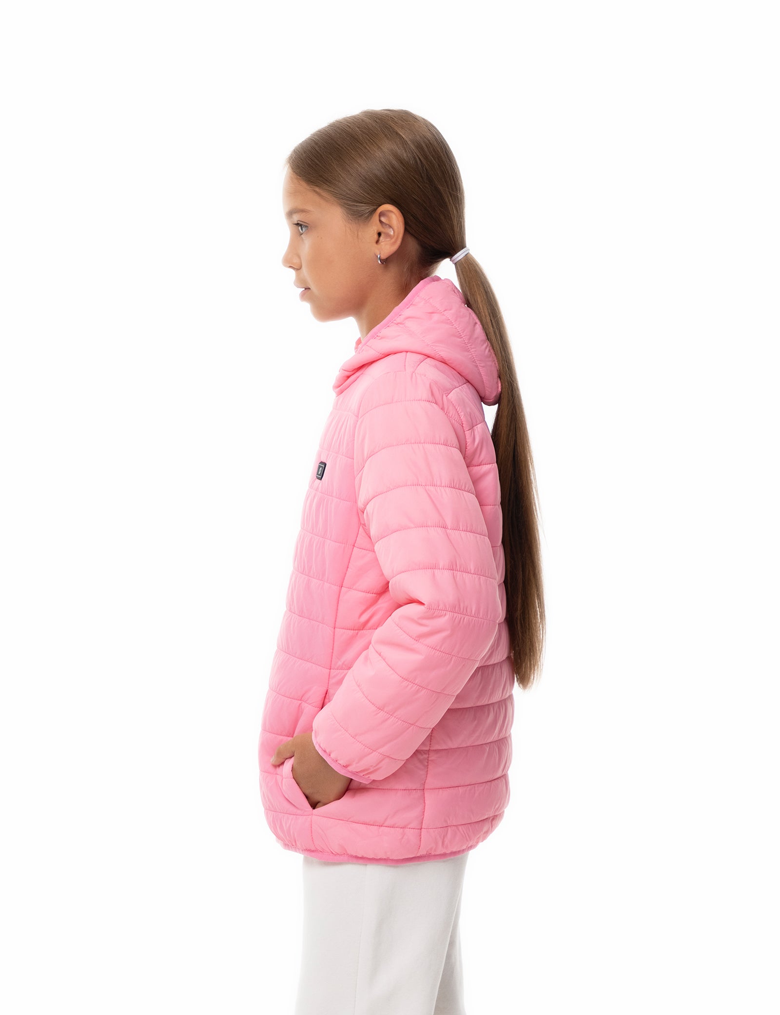 Girls Lightweight Heated Jacket - Pink