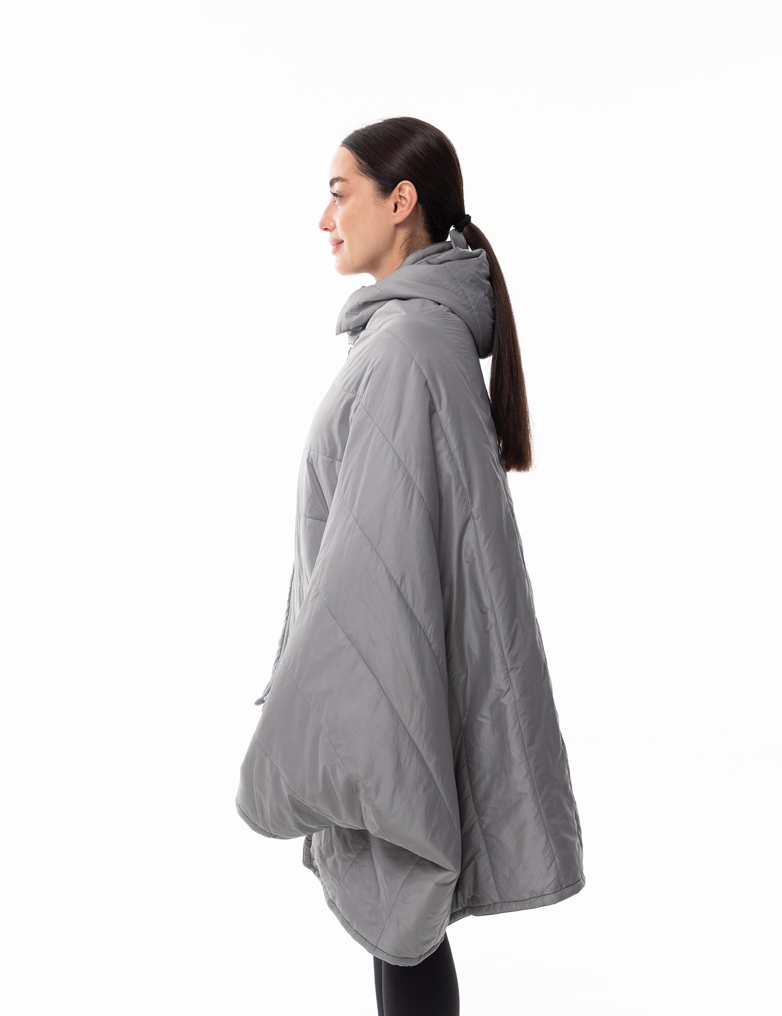 Unisex Heated Poncho - Grey