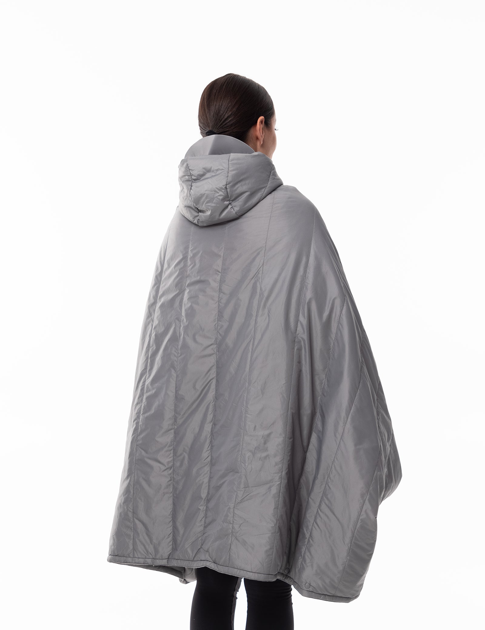 Unisex Heated Poncho - Grey