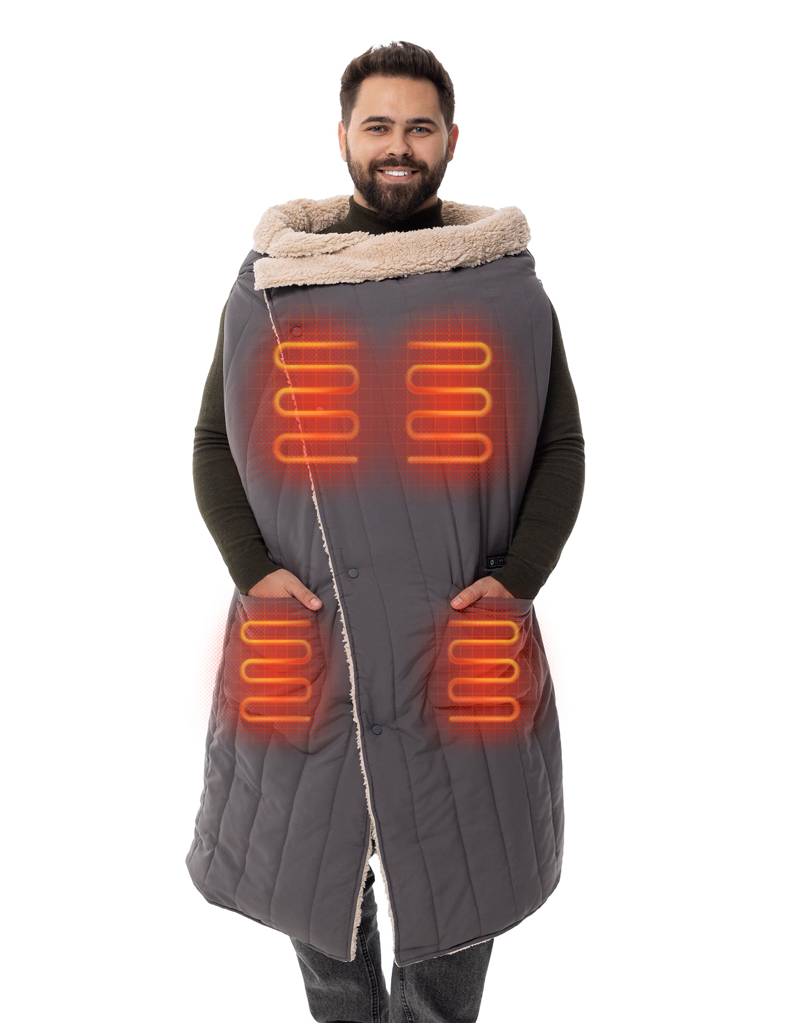 Men's Wearable Heated Blanket