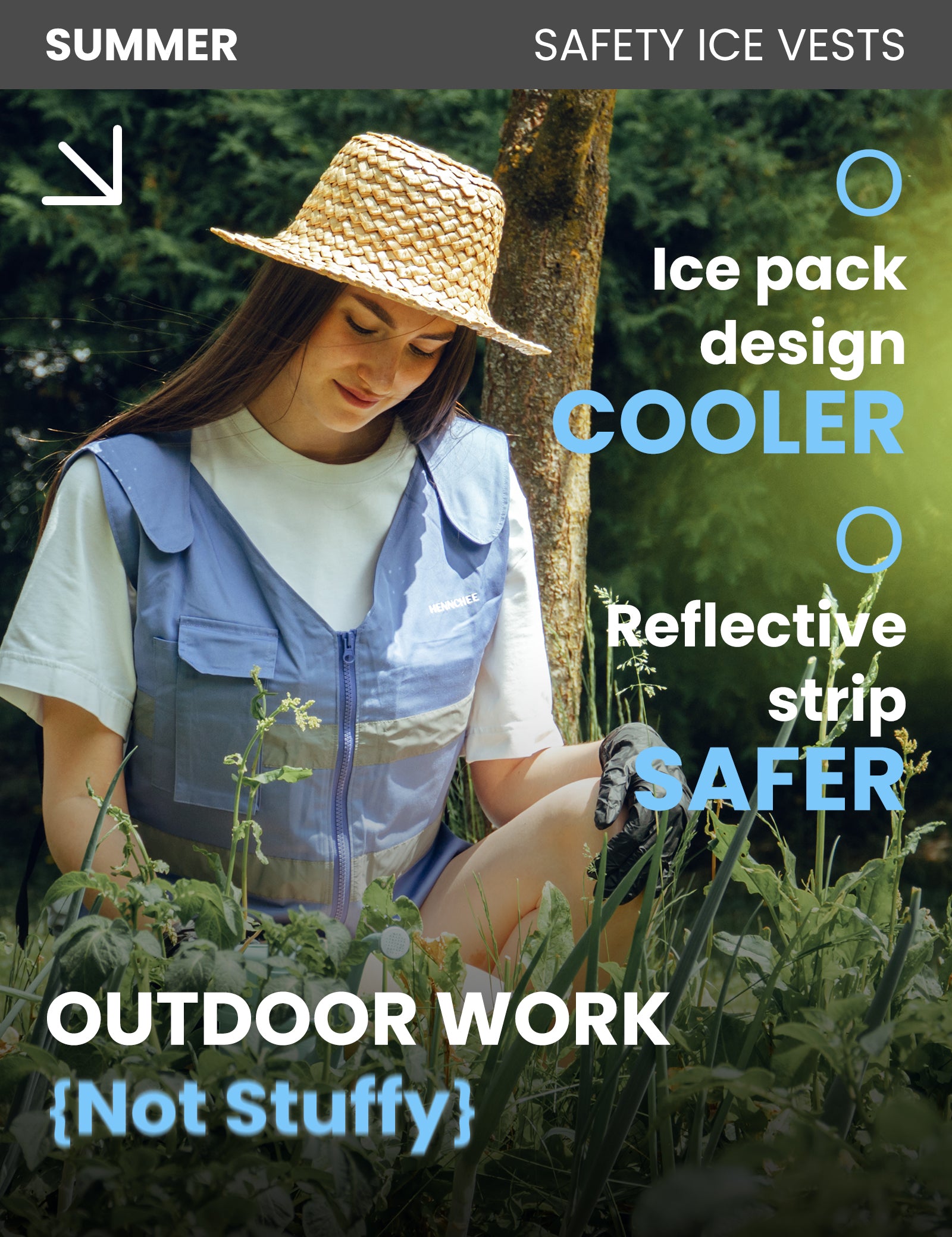 Unisex Cooling Vest - Blue