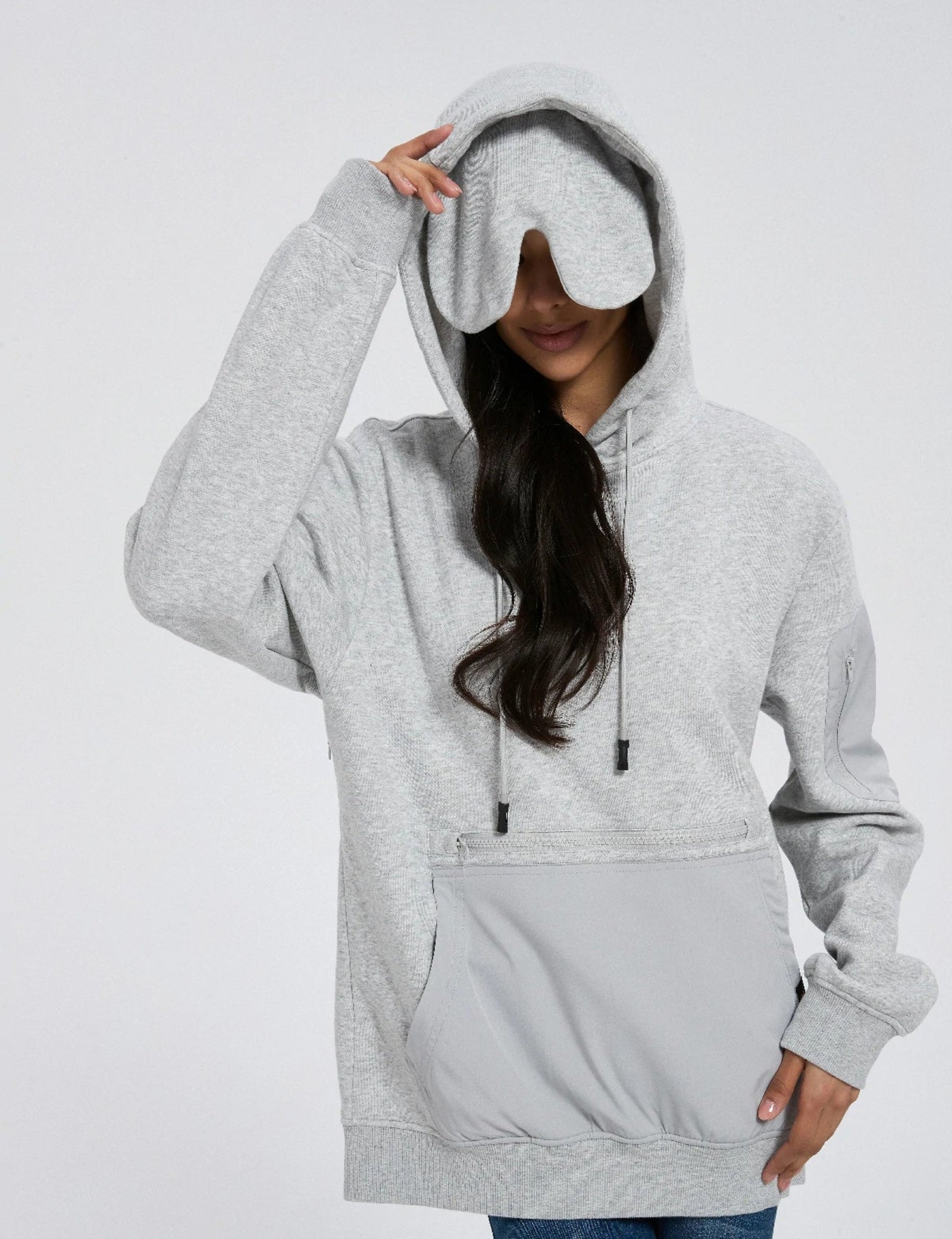 Relexit® All-in-One Airplane Travel Hoodie with Built-in Eye Mask