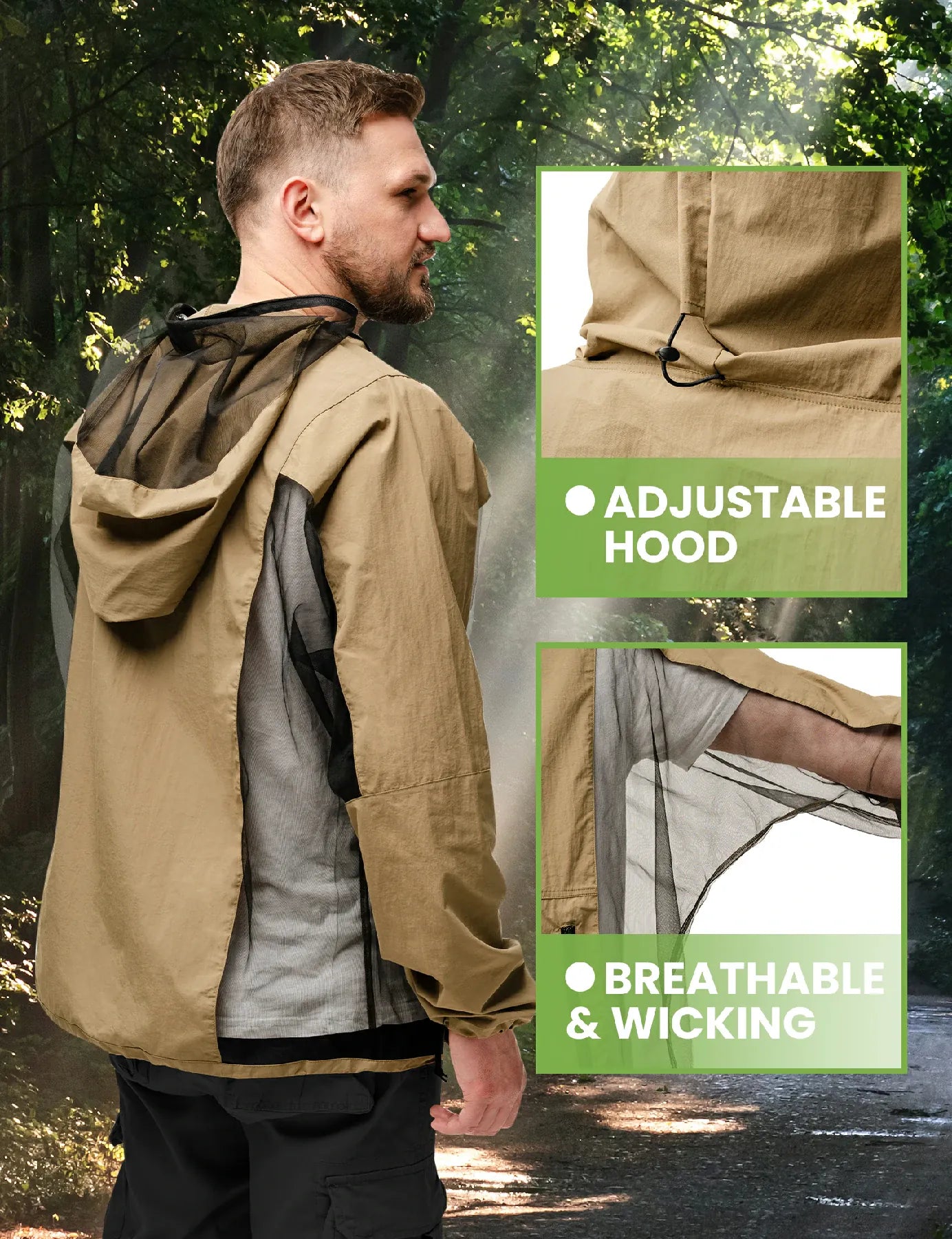 Relexit® Heavy-Duty Mesh Mosquito & Bug Jacket