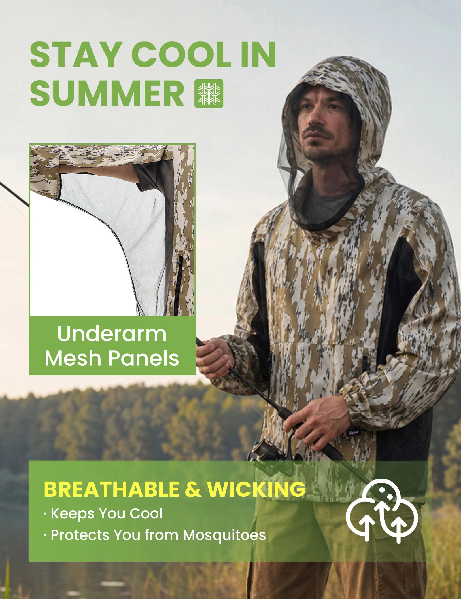 Relexit® Heavy-Duty Mesh Mosquito & Bug Jacket