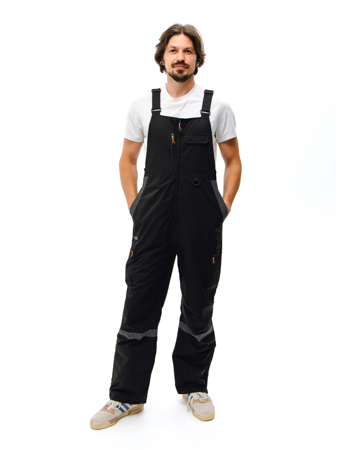 Men's Reflection Heated Bib Overalls with 12V 16000mah Battery