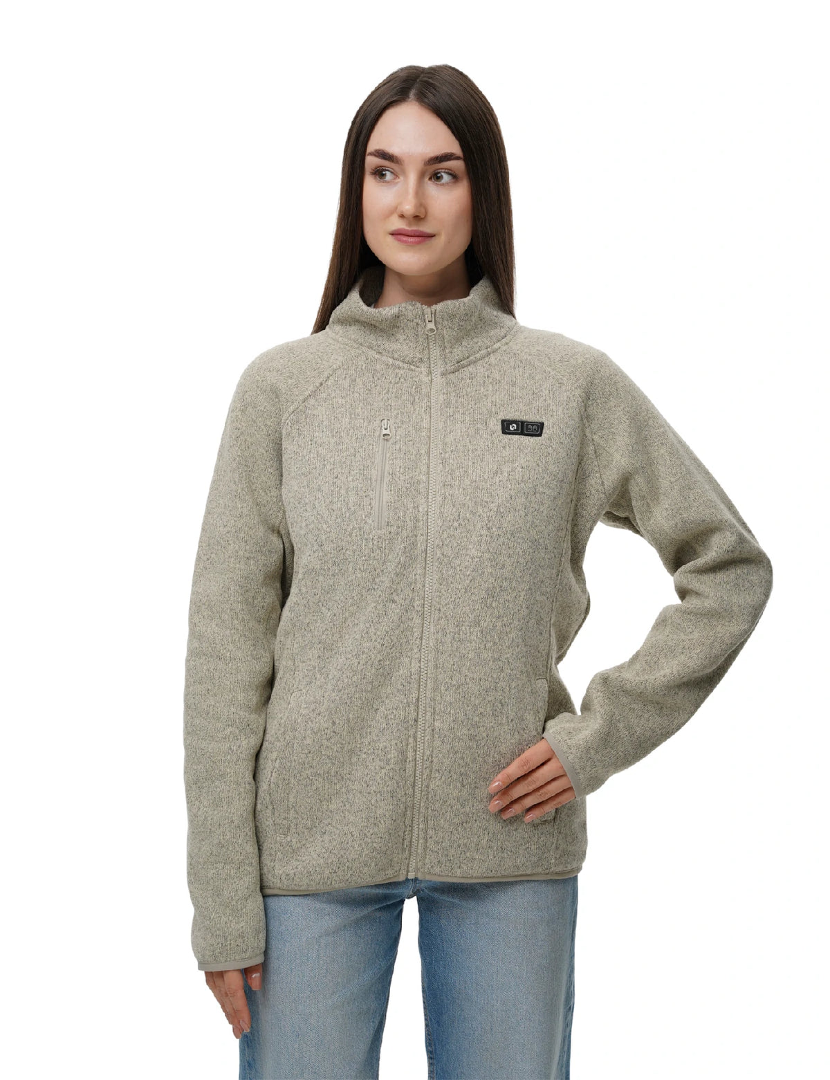 Women's Dual Control Heated Fleece Jacket with 12V 16000mah Battery
