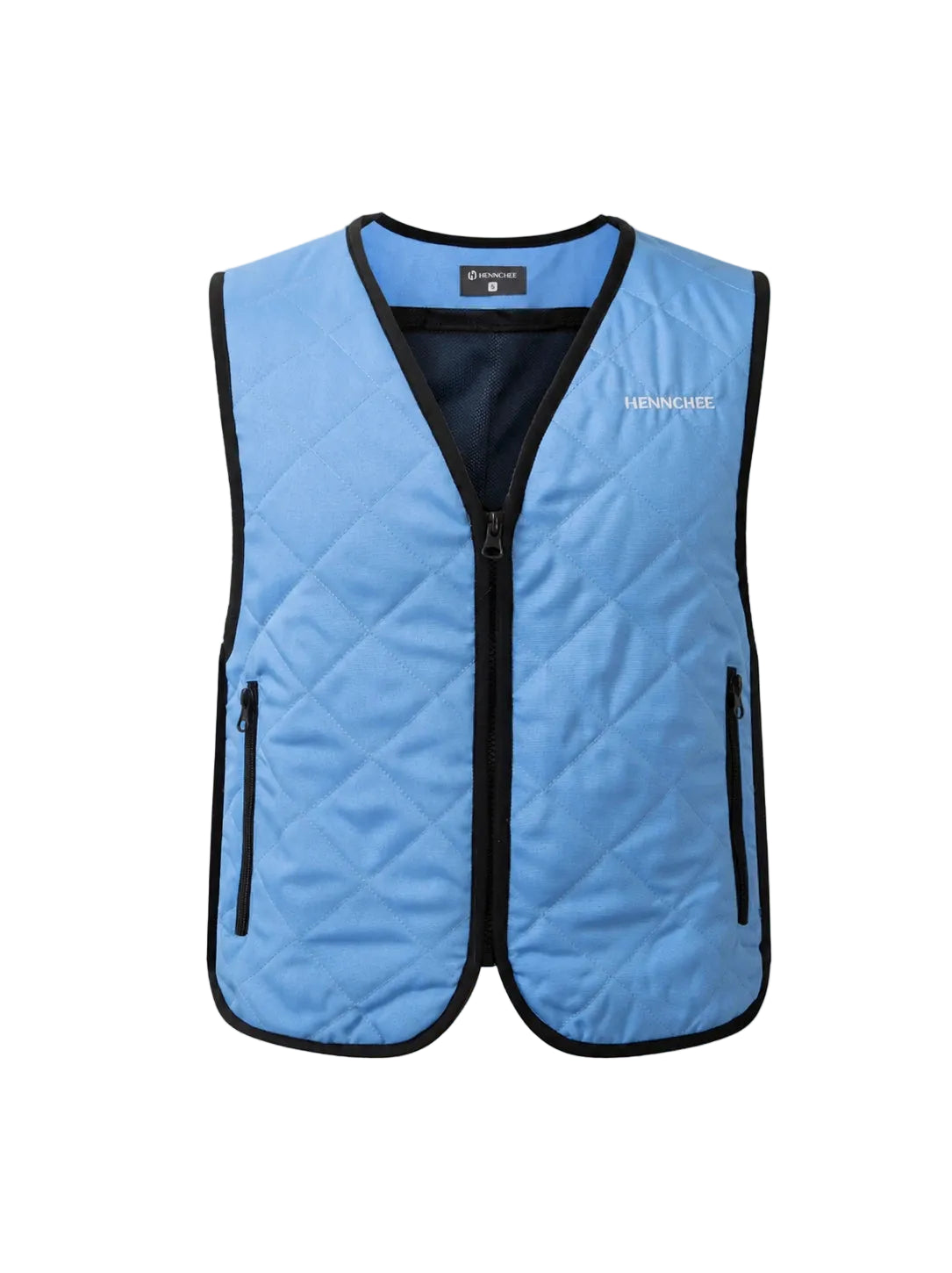 Cooling Vest with 12 Ice Packs - Blue