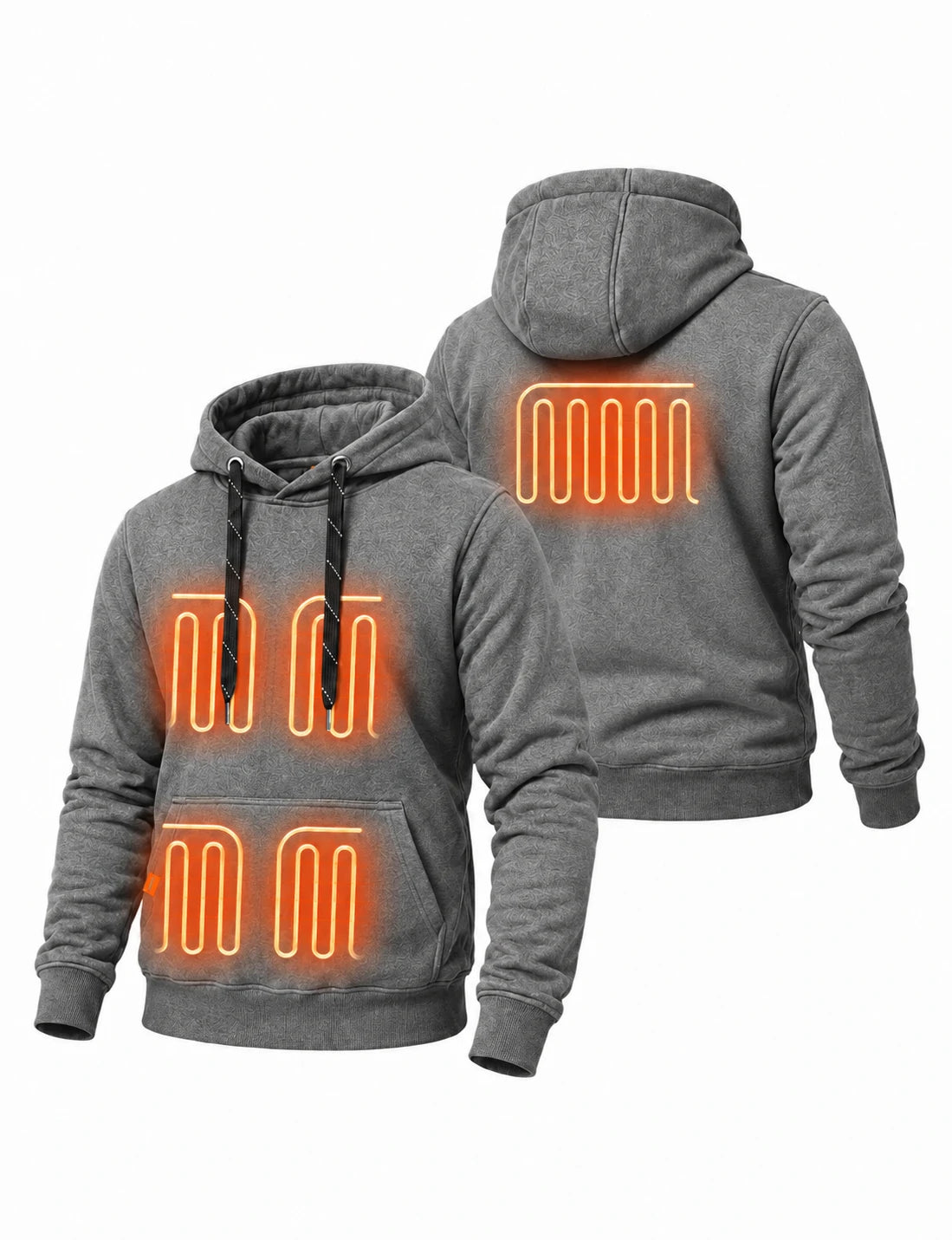 Women's Dual-Control Heated Pullover Hoodie with 12V Battery