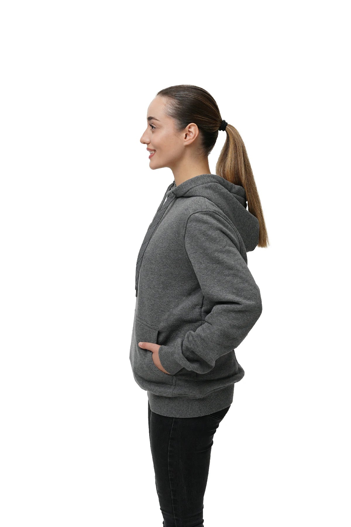 Women's Dual-Control Heated Pullover Hoodie with 12V Battery