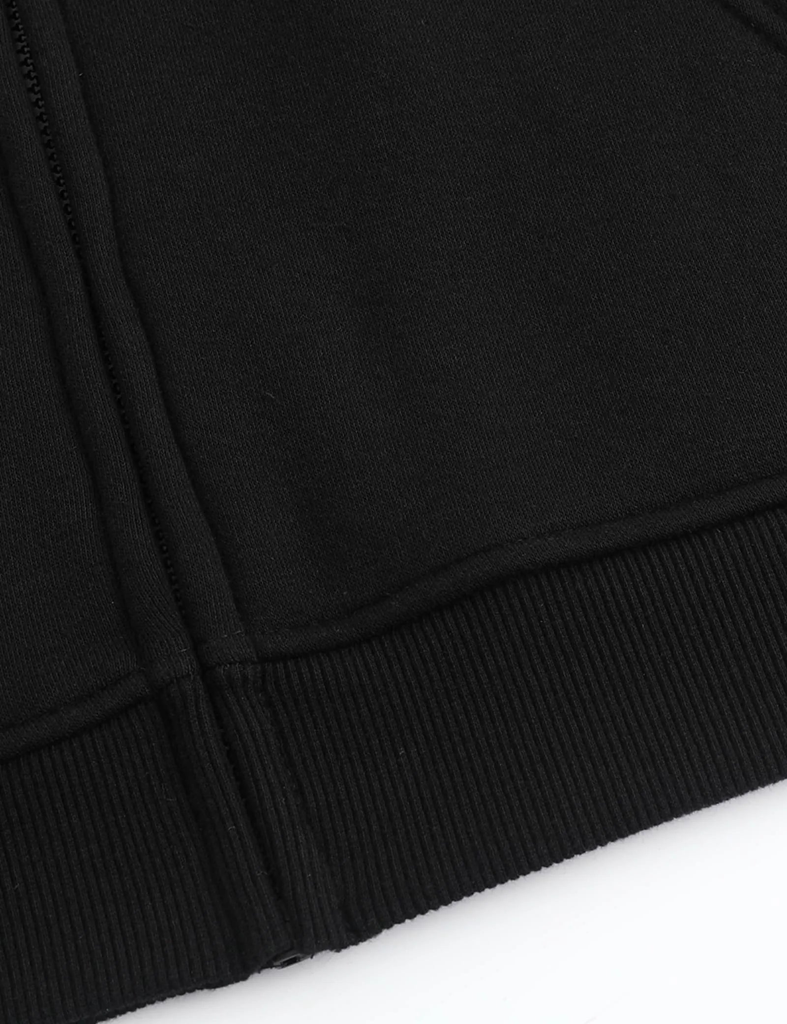 Hennchee Men's Dual-Control Heated Full-Zip Hoodie black functional front pocket detail view