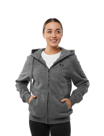 Women's Heated Hoodie - Grey