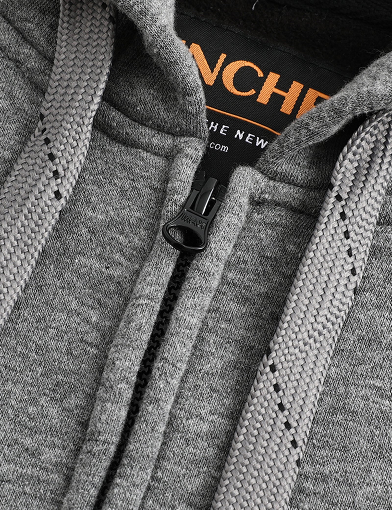 Sweat à capuche chauffant entièrement zippé pour hommes gris (amélioré) 
