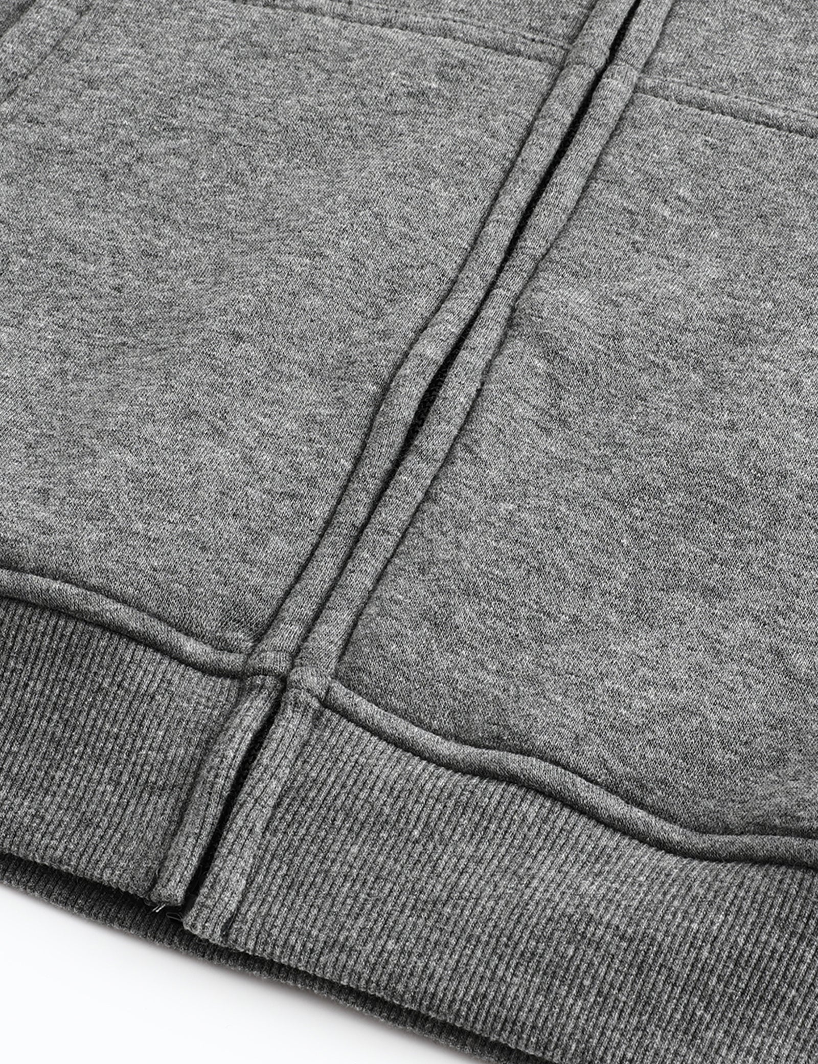 Sweat à capuche chauffant entièrement zippé pour hommes gris (amélioré) 