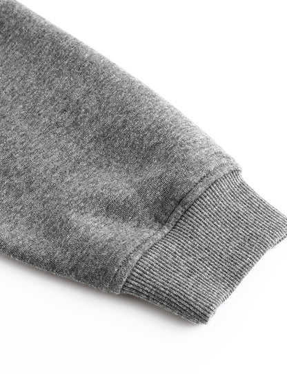 Sweat à capuche chauffant entièrement zippé pour hommes gris (amélioré) 