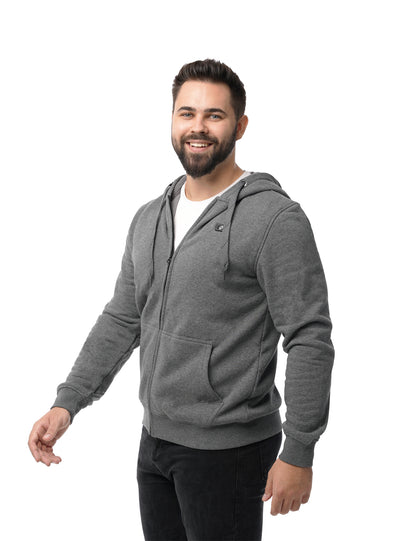Men's Heated Hoodie - Grey