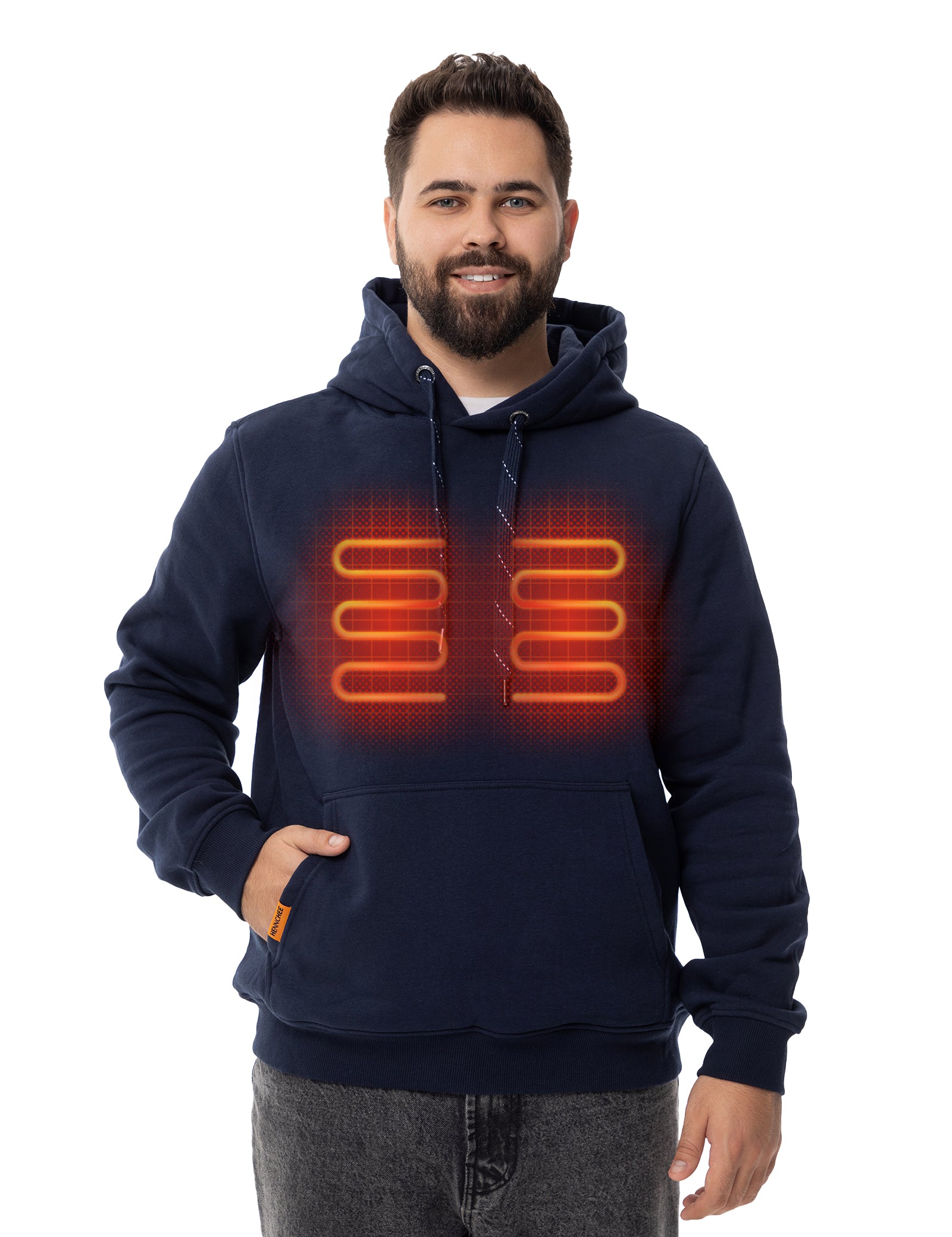 Men's Heated Pullover - Navy