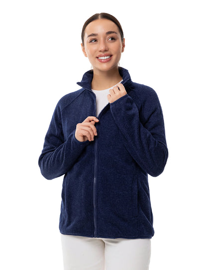 Veste polaire chauffante pour femmes grise (améliorée) 