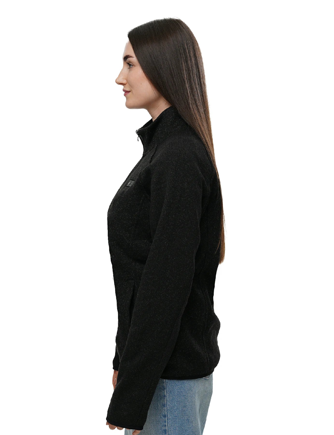 Veste polaire chauffante pour femmes grise (améliorée) 