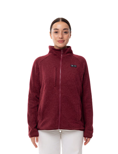 Veste polaire chauffante pour femmes noire (améliorée) 