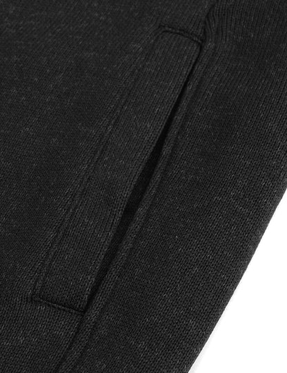 Veste polaire chauffante pour hommes noire (améliorée) 