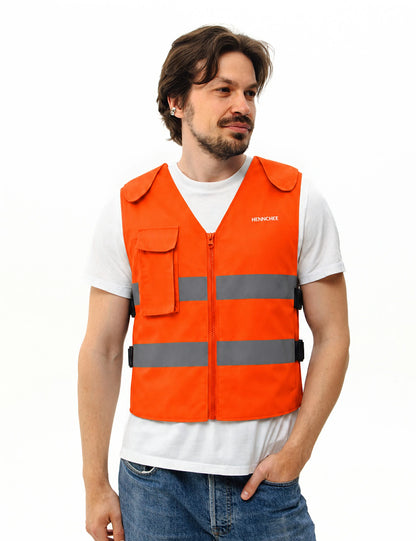 Reflective Cooling Vest with 12 Ice Packs