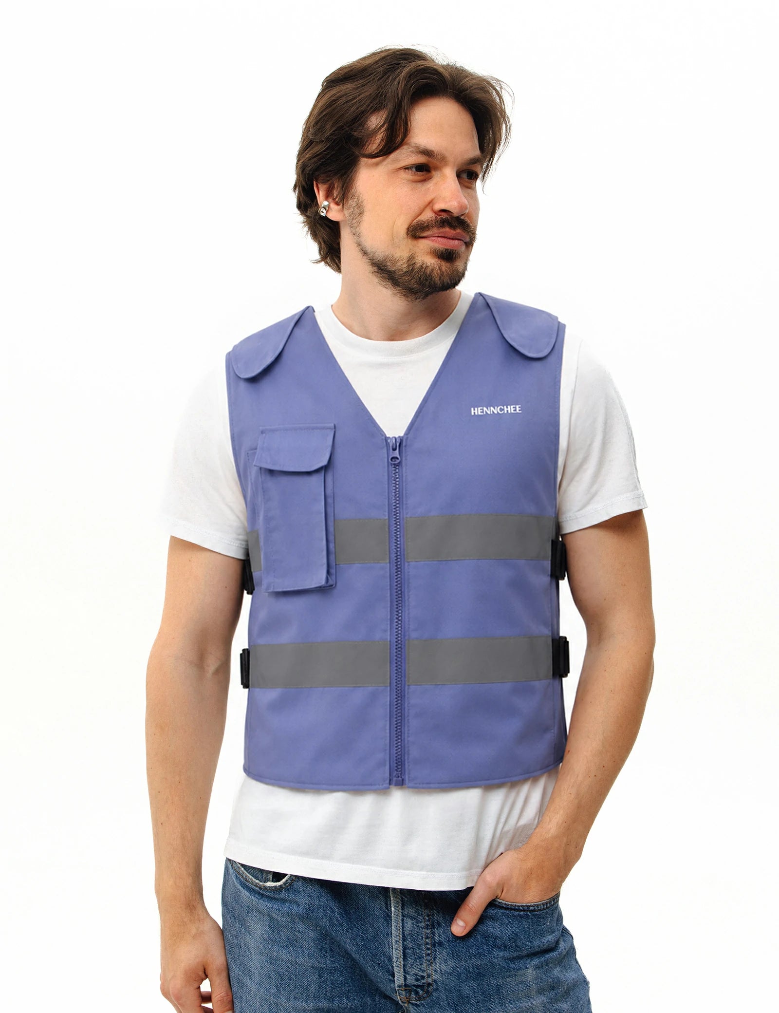 Reflective Cooling Vest with 12 Ice Packs