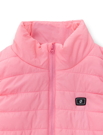 Girls Heated Vest - Pink Ombre