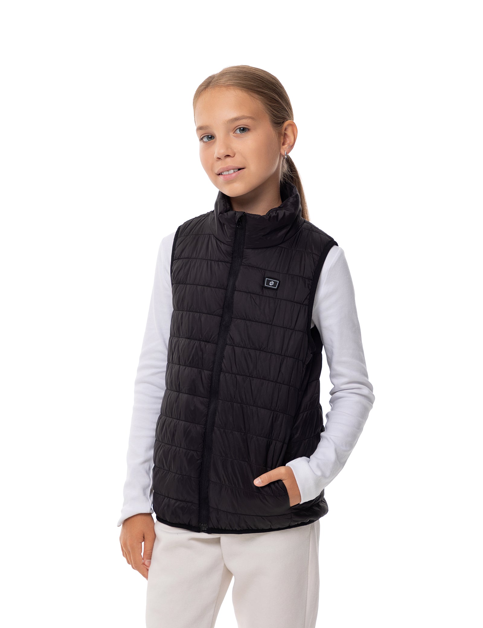 Girls Heated Vest - Black