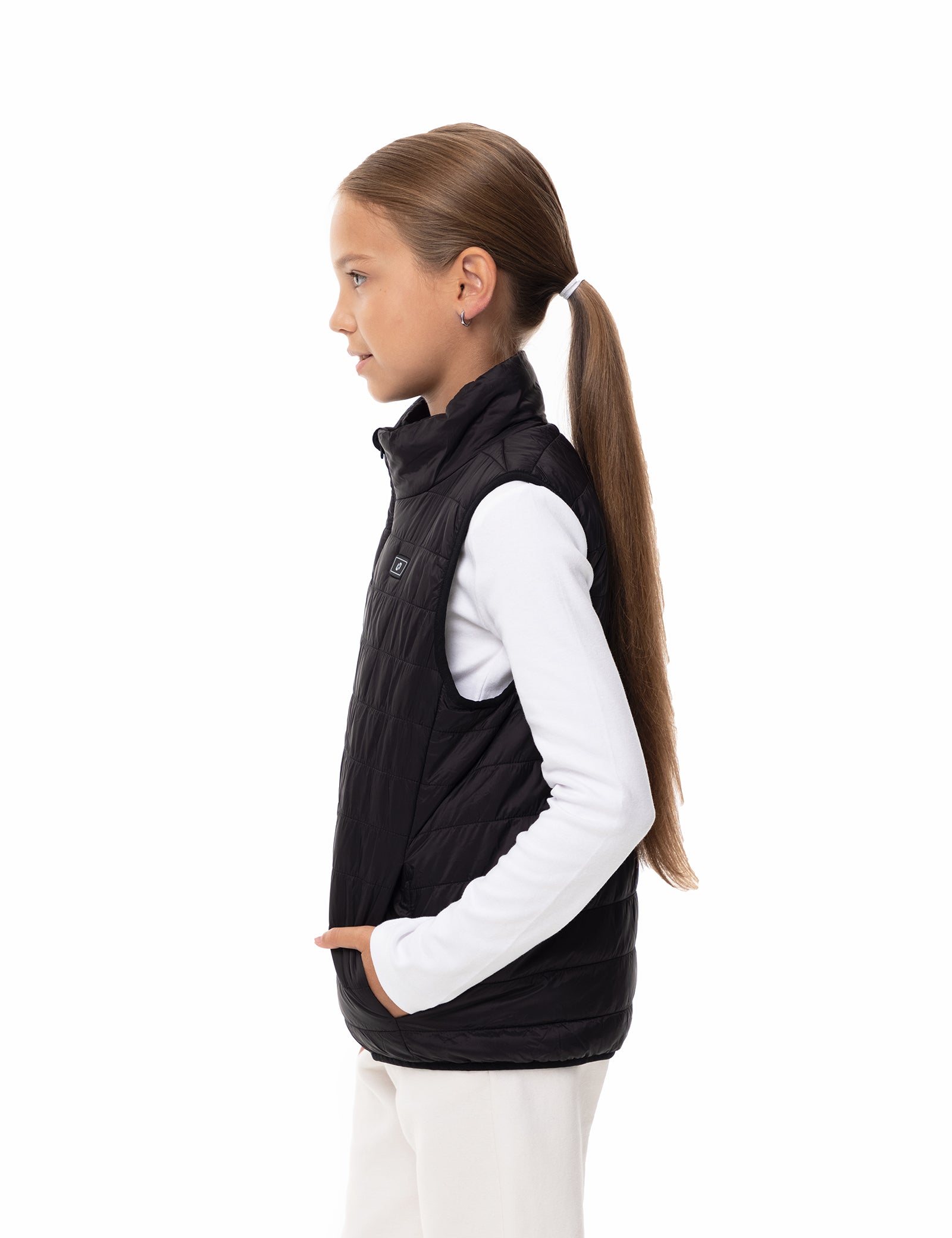Girls Heated Vest - Black