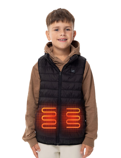 Boys Heated Vest - Black