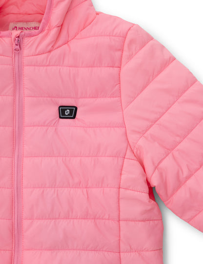 Girls Lightweight Heated Jacket - Pink