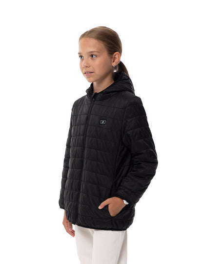Girls Lightweight Heated Jacket - Black