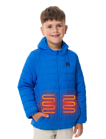 Boys Lightweight Heated Jacket - Blue