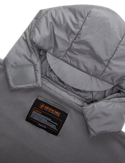 Unisex Heated Poncho - Grey