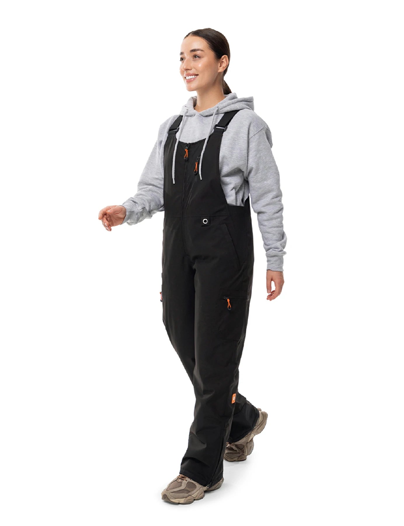 Women's Heated Bib Overalls with 12V Battery