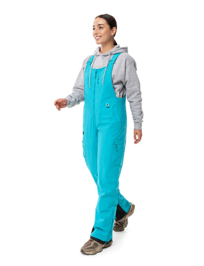 Women's Heated Bib Overalls with 12V Battery