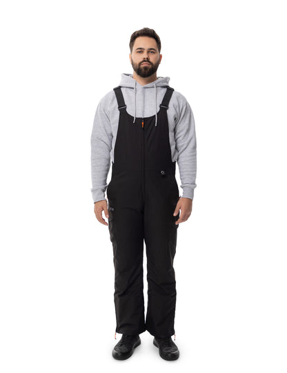 Men's Heated Bib Overalls - Black