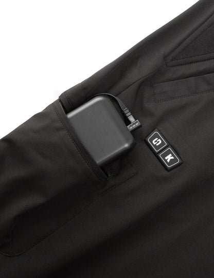 Women's Heated Bib Overalls - Black