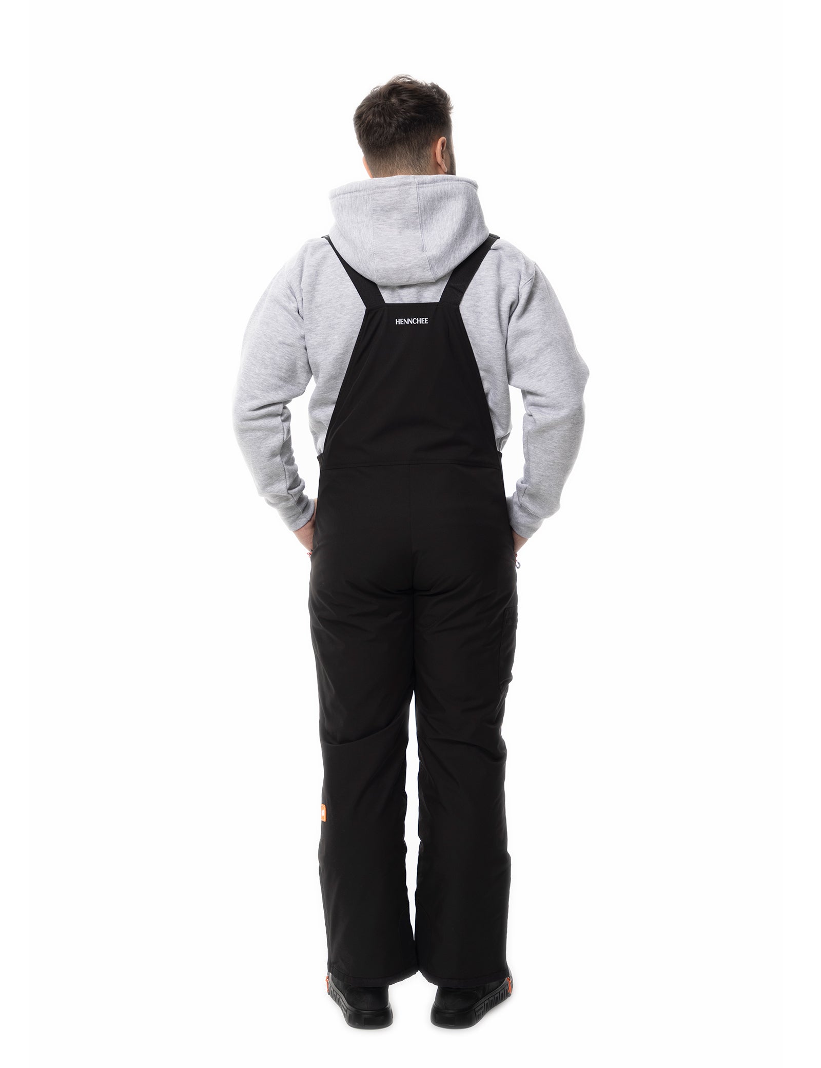 Men's Heated Bib Overalls - Black