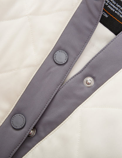 Women's Heated Half Snap Pullover - WhiteG