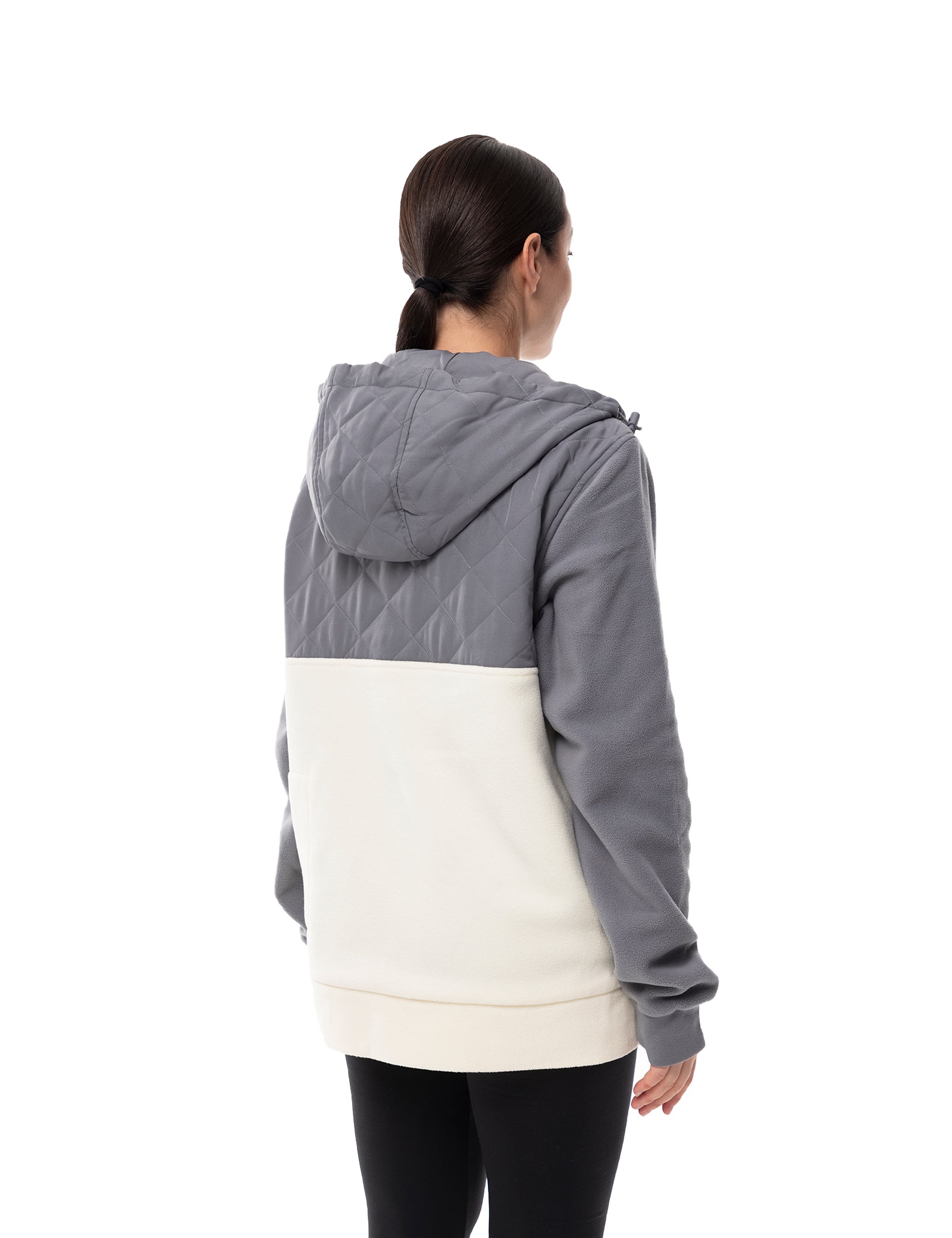 Women's Heated Half Snap Pullover - GreyW
