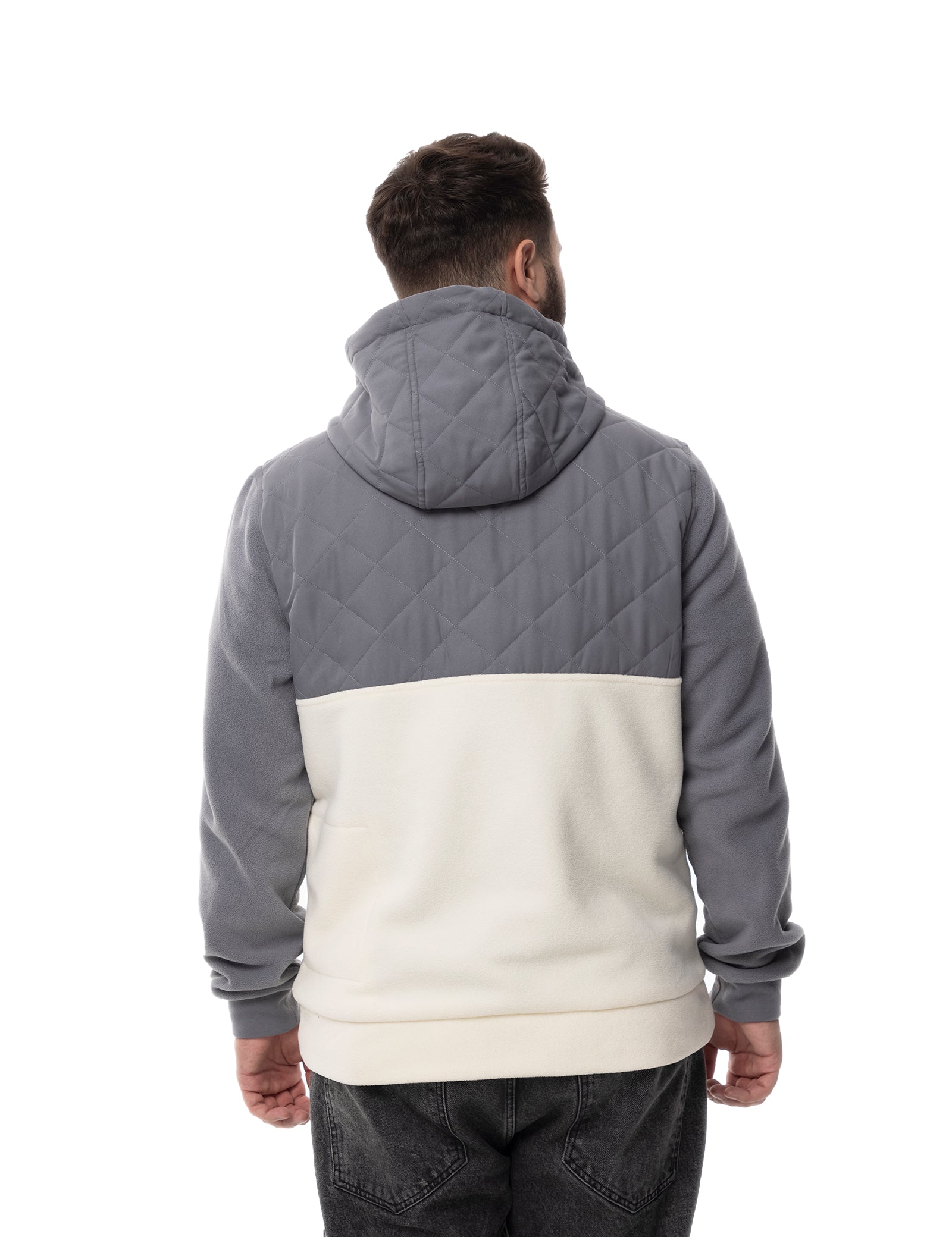 Men's Heated Half Snap Pullover - GreyW